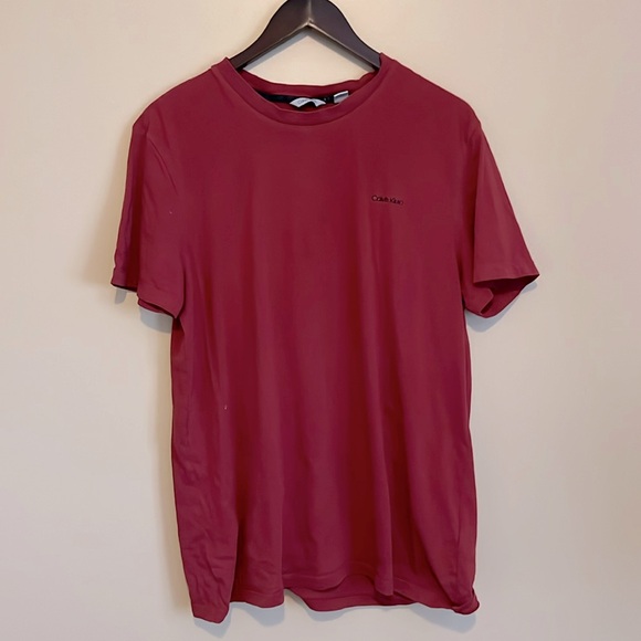 M Calvin Klein Men's Short Sleeve Solid Crew Neck T-Shirt - Picture 3 of 9